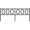 Metalinis galvūgalis, juodos spalvos, 200cm