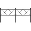 Metalinis galvūgalis, juodos spalvos, 200cm