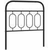 Metalinis pakaitinis galvūgalis, juodos spalvos, 80cm