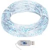 Mikro LED girlianda, 40m, 400 šaltų baltų LED, 8 funkcijos