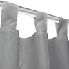 Mikro satino užuolaidos su kilpomis, 2 vnt., 140x225 cm, pilkos