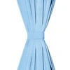 Mikro satino užuolaidos su kilpomis 2vnt. 140x175cm, turkio sp.
