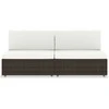 Modulinė dvivietė sofa, rudos spalvos, poliratanas