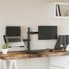 Monitoriaus laikiklis, juodos spalvos, plienas, VESA 75/100mm