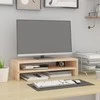 Laikiklis Monitoriaus stovas, (52–101)x22x14cm, pušies medienos masyvas