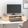 Laikiklis Monitoriaus stovas, 70x27,5x15cm, pušies medienos masyvas