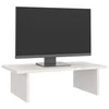 Laikiklis Monitoriaus stovas, baltas, 50x27x15cm, pušies medienos masyvas