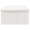 Laikiklis Monitoriaus stovas, baltas, 50x27x15cm, pušies medienos masyvas