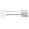 Laikiklis Monitoriaus stovas, baltas, 50x27x15cm, pušies medienos masyvas