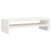 Laikiklis Monitoriaus stovas, baltas, (52–101)x22x14cm, pušies masyvas