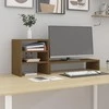 Laikiklis Monitoriaus stovas, medaus rudas, 81x20x30cm, pušies masyvas