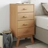 Naktinė spintelė OLDEN, rudos spalvos, pušies medienos masyvas