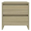 Naktinė spintelė, ąžuolo, 45x34,5x44,5cm, apdirbta mediena