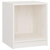Naktinės spintelės, 2vnt., baltos, 35,5x33,5x41,5cm, pušis