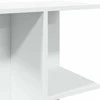 Naktinis staliukas, balta, 46,5x29x61cm, apdirbta mediena