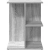 Naktinis staliukas, pilka, 46,5x29x61cm, apdirbta mediena