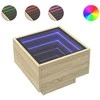 Naktinis staliukas su Infinity LED, ąžuolo, 40x40x30cm