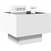Naktinis staliukas su Infinity LED, baltas, 40x40x30cm