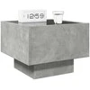 Naktinis staliukas su Infinity LED, betono, 40x40x30cm