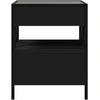 Naktinis staliukas su Infinity LED, juodas, 40x40x51cm