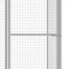 Narvas katėms, 3x1,5x2,5m, galvanizuotas plienas