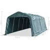 Nuimama palapinė gyvuliams, tamsiai žalia, 3,3x8m, PVC, 550g/m²