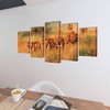 Nuotraukų rėmelis Fotopaveikslas "Liūtai" ant Drobės 100 x 50 cm