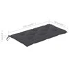 Sodo suoliuko pagalvėlė, antracito spalvos, 110x50x7cm, audinys