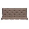 Sodo suoliuko pagalvėlė, taupe, 150x(50+50)x7cm, audinys