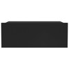 Naktiniai staliukai, 2vnt., juodi, 40x30x15cm, apdirbta mediena
