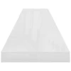 Pakabinama sieninė lentyna, balta, 120x23,5x3,8cm, MDF, blizgi