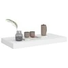 Pakabinama sieninė lentyna, baltos spalvos, 50x23x3,8cm, MDF