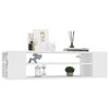 TV staliukas Pakabinama TV spintelė, balta, 100x30x26,5cm, mediena