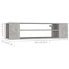 TV staliukas Pakabinama TV spintelė, betono pilka, 100x30x26,5cm, mediena
