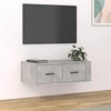 TV staliukas Pakabinama TV spintelė, betono pilka, 80x36x25cm, mediena