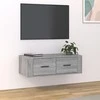 TV staliukas Pakabinama TV spintelė, pilka ąžuolo, 80x36x25cm, mediena