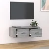 TV staliukas Pakabinama TV spintelė, pilka ąžuolo, 80x36x25cm, mediena