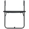 Pakabinamas balkono stalas, juodas, 60x64x83,5cm, plastikas