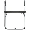 Pakabinamas balkono stalas, rudas, 60x64x83,5cm, plastikas