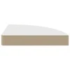 Pakabinamos kampinės lentynos, 2vnt., baltos, 25x25x3,8cm, MDF