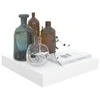 Pakabinamos lentynos, 2vnt., baltos, 23x23,5x3,8cm, MDF