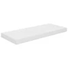 Pakabinamos lentynos, 2vnt., baltos, 60x23,5x3,8cm, MDF