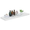 Pakabinamos lentynos, 2vnt., baltos, 90x23,5x3,8cm, MDF