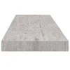 Pakabinamos lentynos, 2vnt., betono pilkos, 80x23,5x3,8cm, MDF
