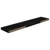 Pakabinamos lentynos, 2vnt., juodos, 120x23,5x3,8cm, MDF