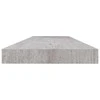 Pakabinamos lentynos, 2vnt., pilkos, 120x23,5x3,8cm, MDF