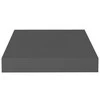 Pakabinamos lentynos, 2vnt., pilkos, 23x23,5x3,8cm, MDF
