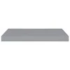 Pakabinamos lentynos, 2vnt., pilkos, 60x23,5x3,8cm, MDF