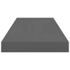 Pakabinamos lentynos, 2vnt., pilkos, 60x23,5x3,8cm, MDF