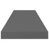 Pakabinamos lentynos, 2vnt., pilkos, 80x23,5x3,8cm, MDF